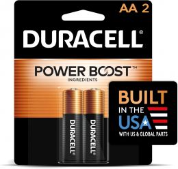 DURACELL Coppertop AA Batteries 2 Count, Bundle of 5