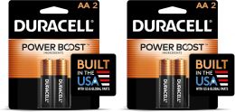 DURACELL Coppertop AA Batteries with Power Boost Ingredients Pack of 2, 2 Count, Bundle of 3
