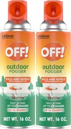 OFF! Outdoor Insect & Mosquito Repellent Fogger Pack of 2, 16 oz, Bundle of 2
