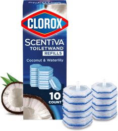 Clorox Scentiva ToiletWand Refills 10 Count, Bundle of 3