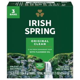 Irish Spring Deodorant Soap Bars 3 Count, Bundle of 5
