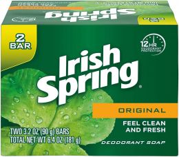 Irish Spring Original Deodorant Bar Soap 3.20 oz, Bundle of 4