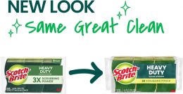 Scotch-Brite Heavy Duty Scrub Sponge Heavy Duty 9 Pack, Bundle of 4