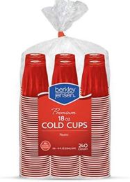 berkley jensen 18-Oz. Plastic Cups Plastic 240 ct