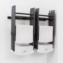 LIFETIME 80719 Wall Mounted Chair Rack Black