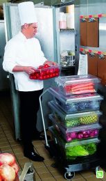 Rubbermaid Commercial Products Food Service Bus/Utility Tote Box Lid for 2-5 Gal Containers 5 Gal, Bundle of 3