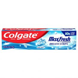 Colgate Max Fresh Toothpaste with Mini Breath Strips 6 Oz, Bundle of 3