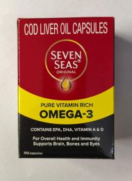 MAKJUNS Seven Seas Cod liver fish oil 100 Capsule, Bundle of 2