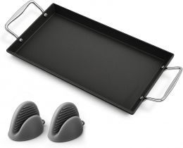 Utheer Nonstick Cast Iron Griddle Nonstick Cast Iron 8.6 Inch, 7 x 8