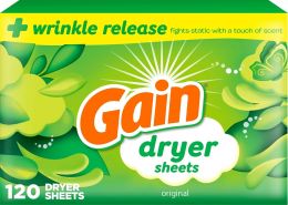 Gain dryer sheets Plus 120 Count, Bundle of 5