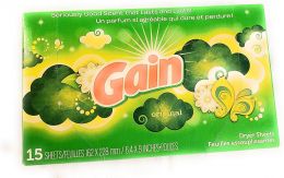Gain Dryer Sheets 15 15 Count, Bundle of 5