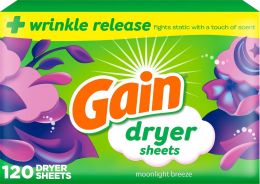Gain dryer sheets Plus 120 Count, Bundle of 4