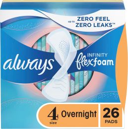 Always Infinity With FlexFoam Pads For Women 26 Count, Bundle of 3