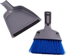 HelpMate Mini Dustpan and Brush HM93500 Small Dust Pan and, Bundle of 3