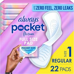 Always Pocket Flexfoam Pads 22 Count, Bundle of 3
