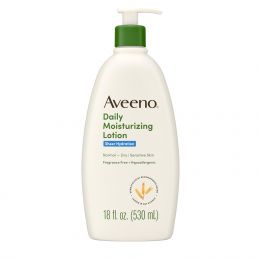 Aveeno Sheer Hydration Fragrance-Free Daily Moisturizing Lotion with, Bundle of 3