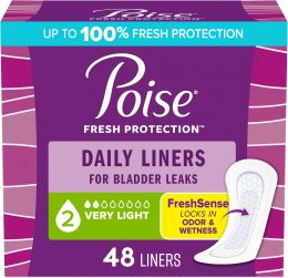 Poise Daily Liners 48 ct, Bundle of 5