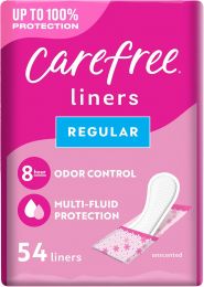 Carefree Panty Liners for Women 54 ct, Bundle of 7