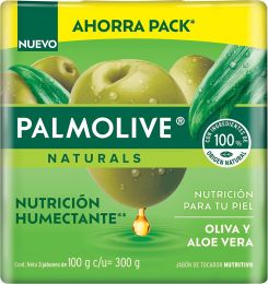 Palmolive Naturals Jabón de Tocador Palmolive Naturals Aloe y Oliva, Bundle of 2