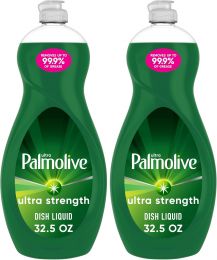 Palmolive Ultra Strength Liquid Dish Soap Pack of 2, Bundle of 3