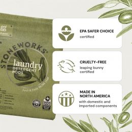 Grab Green Stoneworks Laundry Detergent Pods, Bundle of 2