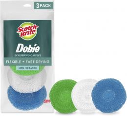 Scotch-Brite Non-Scratch Plastic Scrubbing Pads Plastic, Bundle of 4