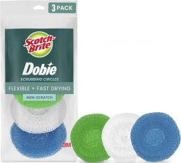 Scotch-Brite Non-Scratch Plastic Scrubbing Pads Plastic 3 Pack, Bundle of 6