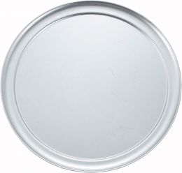 Winco 19" Wide-Rim Aluminum Pizza Pan Aluminum