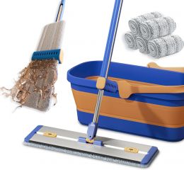 IKIMAKIST 16.5" Self Wringing Flat Mop and