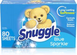 Snuggle Fabric Softener Dryer Sheets 80 Count, Bundle of 2