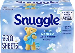 Snuggle Fabric Softener Dryer Sheets 230 Count, Bundle of 4