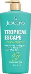 Jergens Shea Fusion Tropical Escape Body Lotion, Bundle of 3