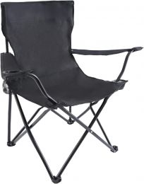 YSSOA Portable Folding Black Camping Chair Portable