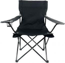 E-Z Living Folding Portable Outdoor Camping Chair (Black) Portable