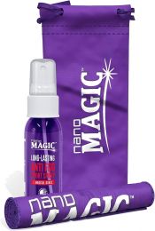 NANO MAGIC Anti Fog Sport Spray 1 oz Travel Kit Glass Microfiber 1 oz, Bundle of 2