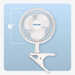 Hurricane Classic 6 Inch Clip Fan Portable 6 Inch, Bundle of 2