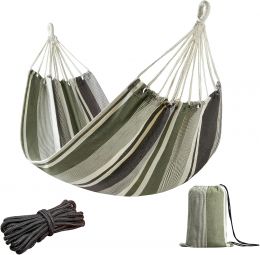 JoyView Brazilian Hammock for Single Person Portable Hammock with Hanging Ropes & Carry Bag Large Portable