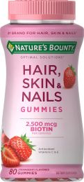 Nature's Bounty Optimal Solutions Hair 80 Count, Bundle of 5