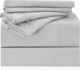 LONAVA Full Size Sheet Set Microfiber 6 Piece, Bundle of 2