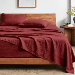 Bare Home Washed Sheet Set Wood