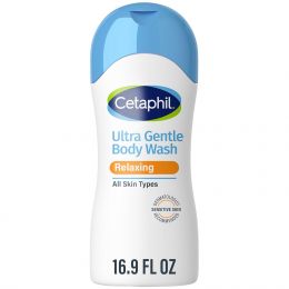 Cetaphil Ultra Gentle Relaxing Body Wash Hypoallergenic 16.9oz, Bundle of 3