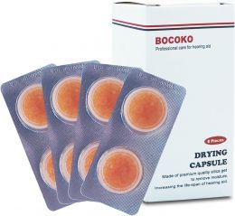 BOCOKO 8 Pieces Hearing Aid Drying Capsules C&C Dry-Cap, Bundle of 3