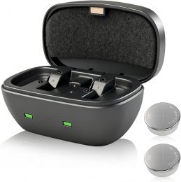 Wokyo 2Pcs 312 Rechargeable Hearing Aid Batteries and Battery Charger Rechargeable Portable