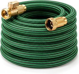 EOOIO NON-EXPANDABLE Garden Hose 25 ft Heavy Duty 25 ft