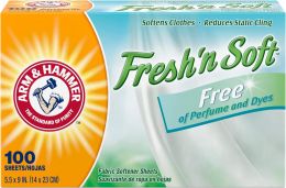 Arm & Hammer Fabric Softener Dryer Sheets 100 Count, Bundle of 4