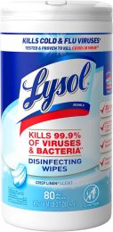 Lysol Disinfectant Wipes 80 Count, Bundle of 5