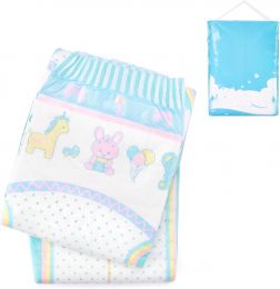 Littleforbig Adjustable Hook-and-Loop Fastener Closure Adult Printed Diaper 2, Bundle of 2