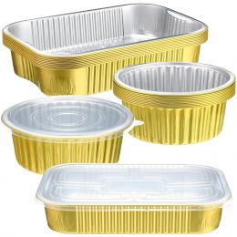 Baderke 20 Pack Gold Aluminum Oven Safe 20 Pack, 7 Inch, 9x13 Inch