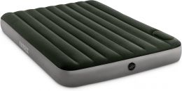INTEX 64763E Dura-Beam Standard Downy Air Mattress: Fiber-Tech – 10in, 600lb