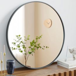 Sweetcrispy Round Bathroom Mirror for Over Sink 36 Inch